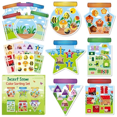 Spring Bugs Sorting Stickers