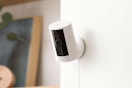 an indoor camera on the wall 
