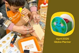 Next Home Depot Kids Workshop: Build a Globe Planter on April 5 card image