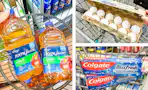 juice eggs toothpaste collage
