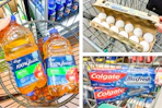 juice eggs toothpaste collage