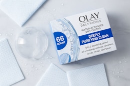 Olay 66-Count Daily Facials, as Low as $7.30 for Amazon Prime Day card image
