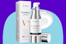  Super Vitamin C Face Serum on a blue background.