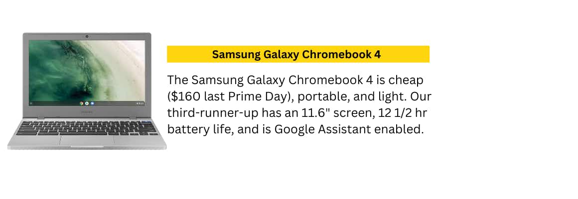 A Samsung Galaxy Chromebook 4