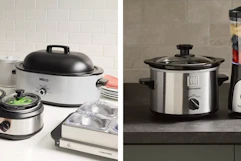 roasting pan and small slow cooker