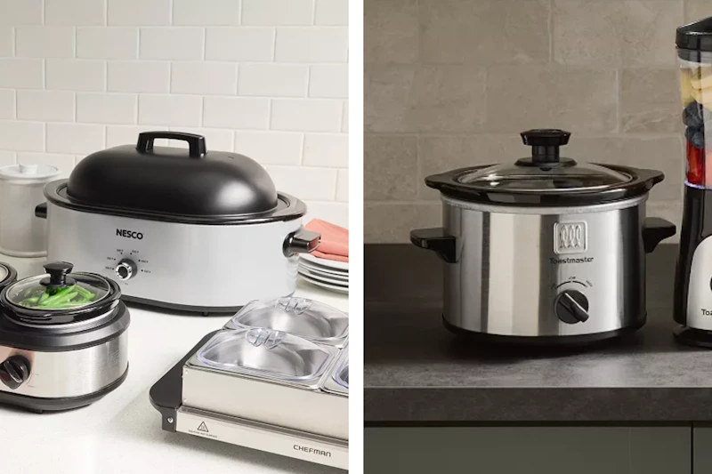 roasting pan and small slow cooker