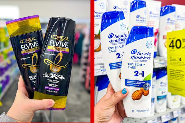 L'Oreal Elvive and Head & Shoulders, $0.40 Each at CVS (Check Your Coupons) card image