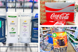dove, coke, and air wick side by side coupon essentials 10/18/26