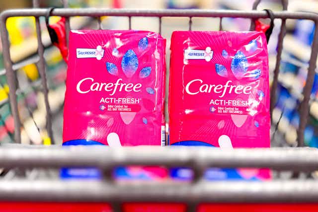 Carefree 20-Count Liners, Just $0.50 at CVS (No Coupons) card image