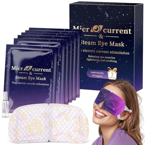 Microcurrent Heated Eye Mask 7-Pack