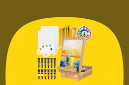 28-Piece Tabletop Easel and Paint Set, Only $23.49 on Amazon card image