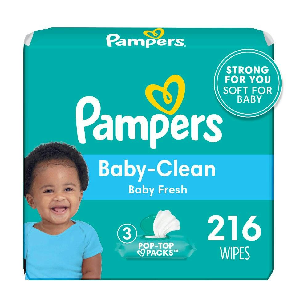 2 Pampers Baby Wipes 3-Packs