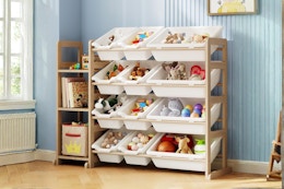 Toy Storage Bookshelf Organizer B0D45HSHDF