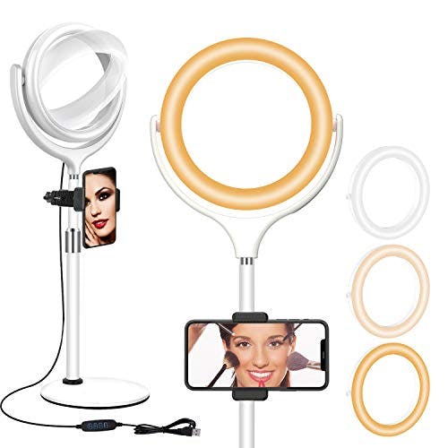 Desk Ring Light with Stand