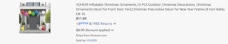 Amazon Inflatable Christmas Ornaments 2025