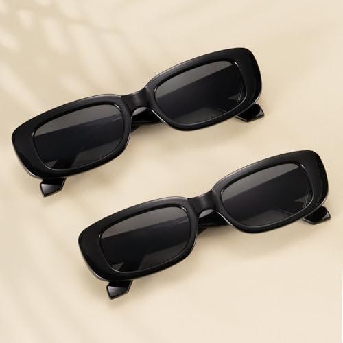 Rectangular Sunglasses Set