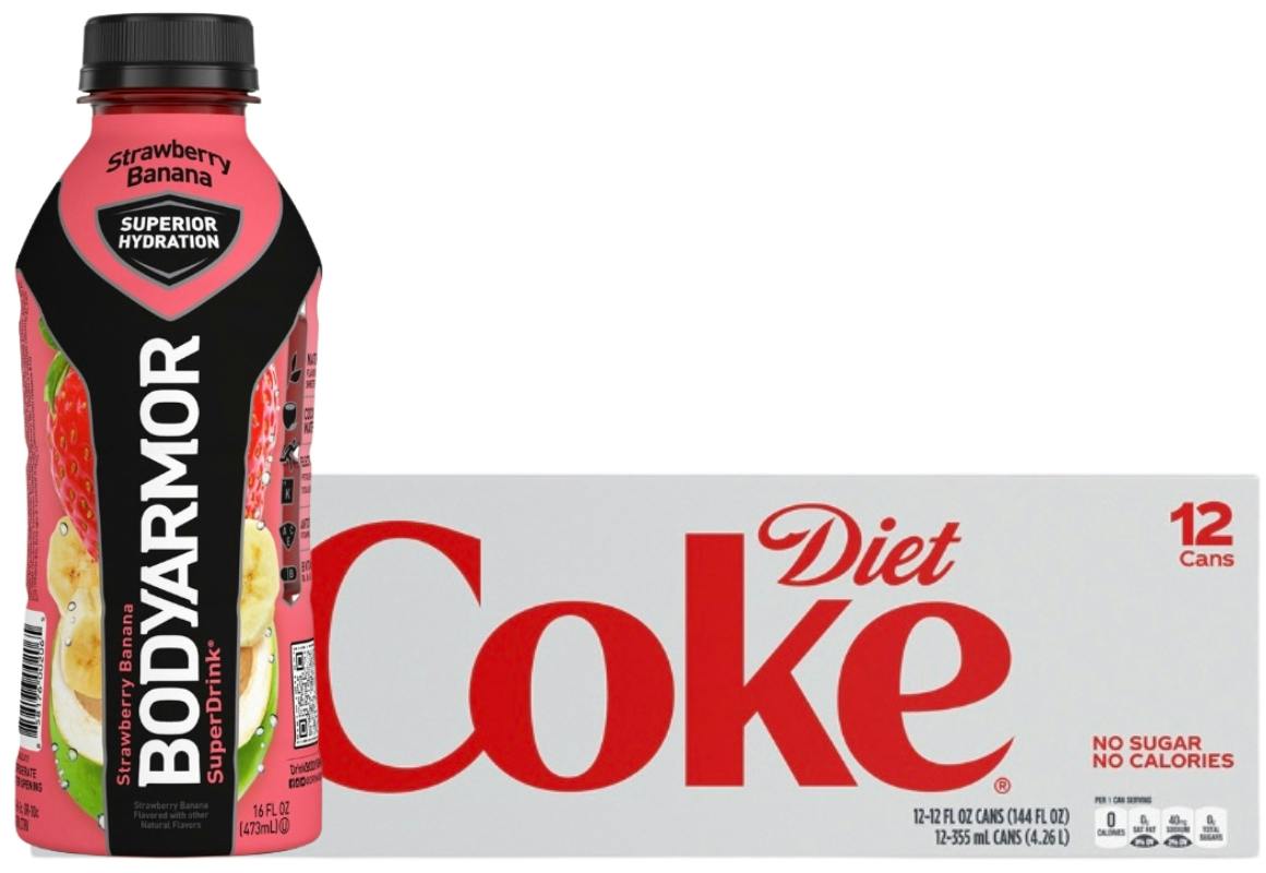 3 Coke 12-Packs + 1 Body Armor