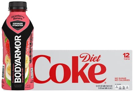 3 Coke 12-Packs + 1 Body Armor