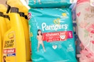 pampers cruisers diapers on store shelf