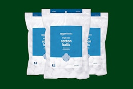 Amazon Basics Jumbo Cotton Balls 3-Pack, as Low as $7.79 on Amazon card image