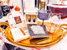 threshold halloween kitchen items sitting on a serving tray
