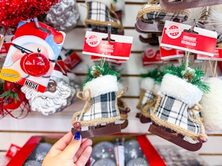 dollar tree christmas ice skate ornament