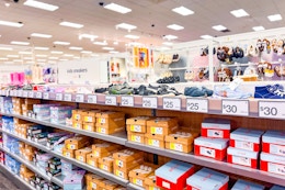 kids and toddler sneakers on display 