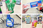walgreens purex, garnier, colgate, poppi 4-photo collage