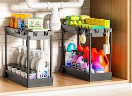 Under-Sink 2-Tier Organizer 2-Pack, Just $12.49 on Amazon card image