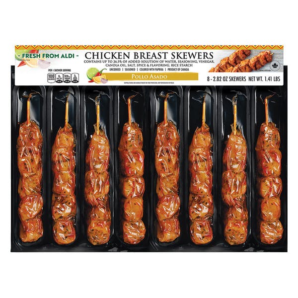 Pollo Asado Chicken Breast Skewers