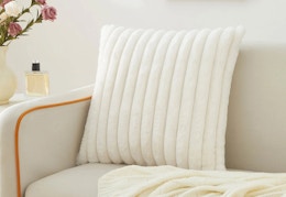 These Mainstays Faux Fur Throw Pillows Are Only $5 at Walmart — Will Sell Out card image