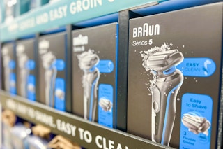 Area shot of the Braun Electric Shaver