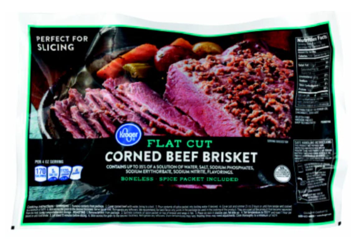 Kroger Corned Beef Brisket, per lb
