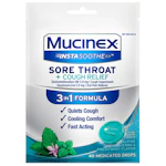 2 Mucinex Sore Throat Lozenge Bags