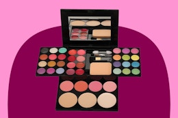 Badhare Beauty Full Face Palette Makeup Kit 24 Color Eyeshadow Palette, 8 Lip Gloss, 4 Blush, 3 Dual Powder, with Brushes & Mirror