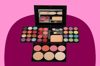 Badhare Beauty Full Face Palette Makeup Kit 24 Color Eyeshadow Palette, 8 Lip Gloss, 4 Blush, 3 Dual Powder, with Brushes & Mirror