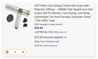 Dual Voltage Ionic Hair Dryer