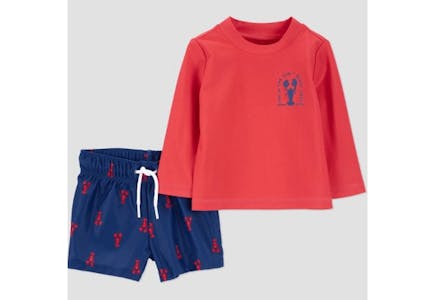 Carter's Baby Rash Guard Set