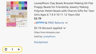 Lovely Moon Clay Beads Bracelet Making Kit