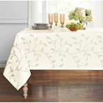Floral Embroidered Tablecloth
