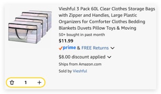 Clear Clothes Storage Bags