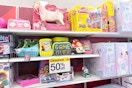 Target Toy Clearance area with 50% off sign