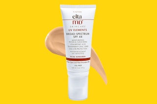 eltamd sunscreen on yellow background