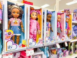 target disney ily dolls on target shelf
