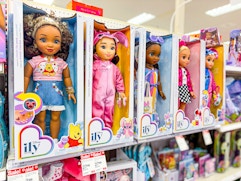 target disney ily dolls on target shelf