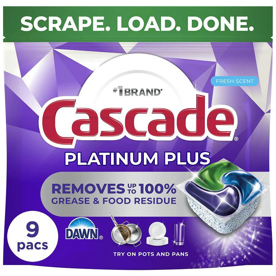 4 Cascade Dishwasher Pods Bags
