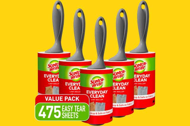 Scotch-Brite Lint Roller Value Pack, Now $7.49 on Amazon card image