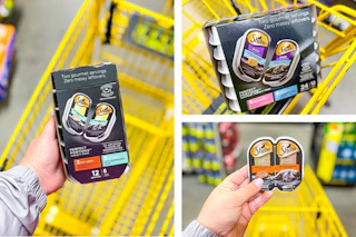 dollar general sheba wet cat food 3-photo collage