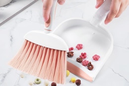 Small Hand Broom and Dustpan Set, Just $5.99 on Amazon card image