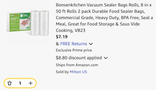 Bonsenkitchen Vacuum Sealer Bags